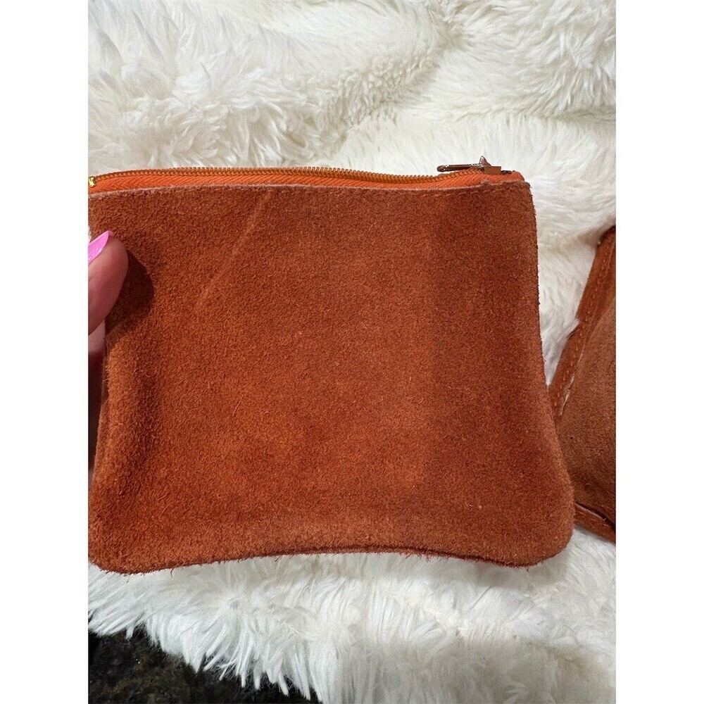 Vintage Ambassador Design Womens Brown Clutch Organizer w/ Removable Pouch - Picture 4 of 11